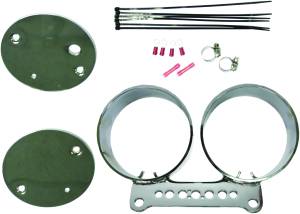 DUAL GAUGE MOUNT BRACKET KIT CHROME