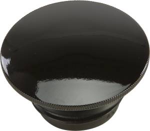 GAS CAP SCREW-IN SMOOTH VENTED GLOSS BLACK `96-20