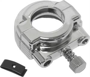 THROTTLE CLAMP SINGLE CABLE CHROME