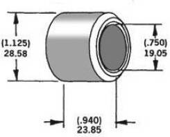 AXLE SPACER ZINC 43617-95 3/4"X0.94"