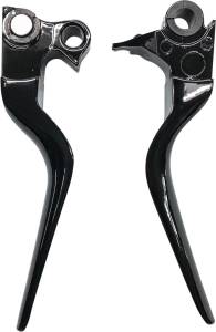 LSR LEVER SET BLACK BIG TWIN 96-16 XL 96-03 W/CABLE CLUTCH