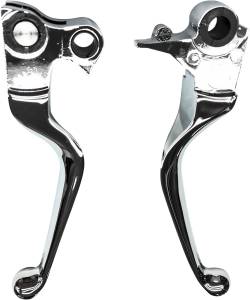 SMOOTH LEVER SET CHROME BT 07-UP EXCEPT FLT 08-UP