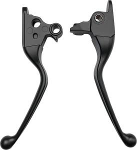 SMOOTH LEVER SET BLK TOURING 08-13 W/CABLE CLUTCH