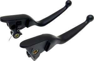 SMOOTH LEVER SET BLACK FLT `21-UP CBL CLUTCH