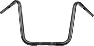 16" SATIN BLACK APE HANGERS 1" THRU CLAMP -TBW