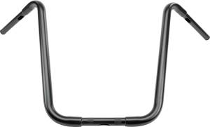 20" SATIN BLACK APE HANGERS 1" THRU CLAMP -TBW