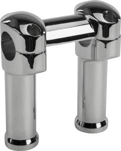 CHROME RISER KIT FOR 1.25" DIA W/ 1-PIECE TOP CLAMP