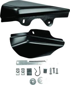 BLACK MID-FRAME AIR DEFLECTOR KIT TOURING 01-08 W/O ADJ SEAT