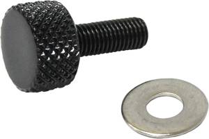 KNURLED SEAT KNOB 1/4-28 BLACK