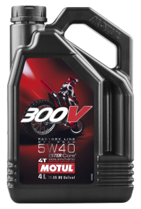 300V OFFROAD 4T COMPETITION SYNTHETIC OIL 5W40 4-LITER