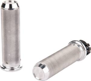 KNURLED GRIPS CABLE THROTTLE RAW 1 IN