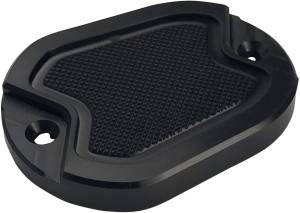 MASTER CYL COVER KNURLED BLACK XL 04-17