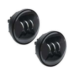 6045 LED FOG LAMP KIT 4.5" BLK BEZEL DUAL