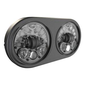 ADAPTIVE LED HEADLIGHT FOR `98-13 ROAD GLIDE BLACK