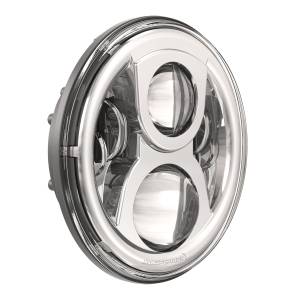 8700 EV2-S HEADLAMP 7" CHR BEZEL