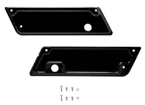 BILLET BAG LATCH COVERS BLACK 99-13 FLT/FLHT/FLHR/FLTR/FLHX