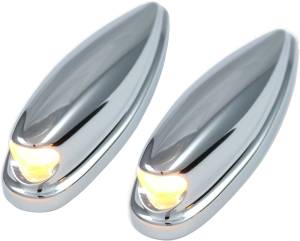 TURN SIGNAL BULLET CHROME `98-13 FLTR