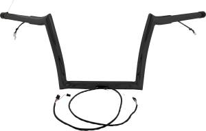 12" OEM MONKEY BAR PRE WIRED SATIN BLACK `15-UP FLTR