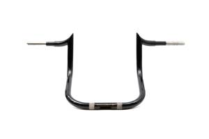 12" POINTED TOP BAR CHIEFTAIN ROADMASTER BLACK