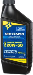 MINERAL 4-STROKE OIL 20W-50 QT 12/CASE