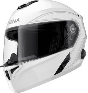 OUTRUSH FLIP-UP BT HELMET GLOSSY WHITE 2X