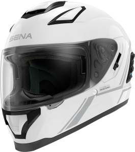 STRYKER FULL FACE HELMET WITH MESH INTERCOM GLOSS WHITE 2X