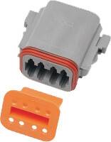 8-WIRE GREY DEUTSCH PLUG & WDGLCK HD# 72138-94GY