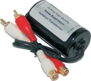 GROUND LOOP ISOLATOR REDUCES GROUND LOOP NOISE