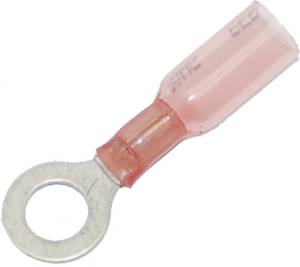 RING TERMINAL HEAT SEALABLE .25" 22-18 25-PK