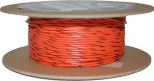 #18-GAUGE ORANGE/BLACK STRIPE 100' SPOOL OF PRIMARY WIRE