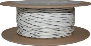 #18-GAUGE WHITE/BLACK STRIPE 100' SPOOL OF PRIMARY WIRE