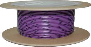 100' SPOOL 20-GAUGE WIRE (VIOLET/BLACK STRIPE)