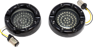 PREM BEZEL LED INSERT 1157 SWITCHBACK WHITE/AMBER BLK