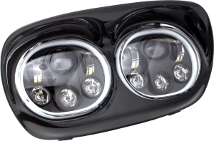 LED HEADLIGHT BLK/BLK HALO FLTR `98-13