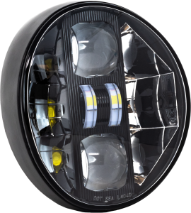 LED HEADLIGHT BLK/CHR `18-UP ST BREAKOUT