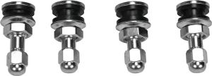 VALVE STEMS CHROME 4/PK