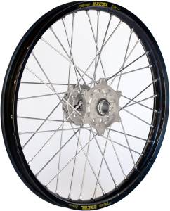 FRONT WHEEL 1.40 X 17 BLACK HUB BLACK RIM