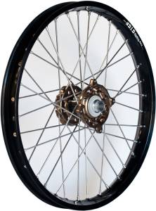 FRONT WHEEL 1.60 X 21 MAG CARB HUB BLACK STX RIM