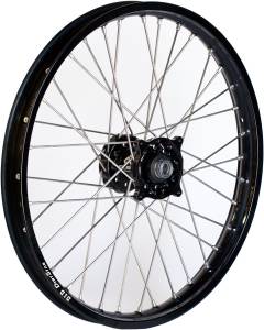 FRONT WHEEL 1.60 X 21 BLACK HUB BLACK RIM