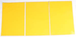 UNIVERSAL NUMBER PLATE YELLOW 3/PK