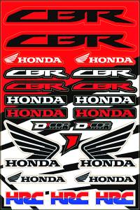 HONDA STREET DECAL SHEET