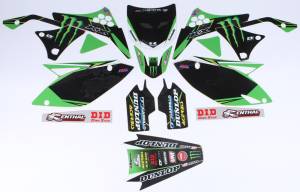 COMPLETE KIT 16 MONSTER KAW KXF 250 09-12 BLK BG