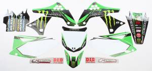 COMPLETE KIT 16 MONSTER KAW KXF 450 09-11 WHT BG