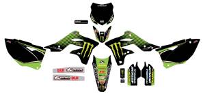 COMPLETE KIT 19 MONSTER KAW KXF 250 BLACK BG