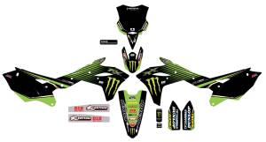 COMPLETE KIT 19 MONSTER KAW KXF 250 BLACK BG