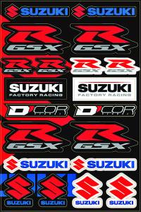 SUZUKI STREET DECAL SHEET