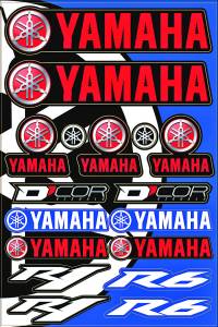 YAMAHA STREET DECAL SHEET