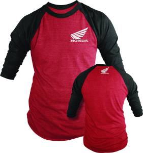 OEM HONDA T-SHIRT LONG-SLEEVE RED/BLACK 2X