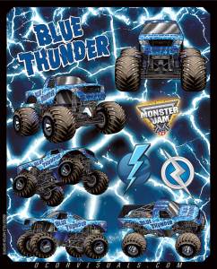 MONSTER JAM DECAL SHEET