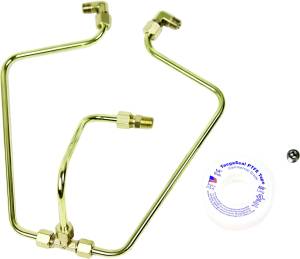 BRASS ROCKER BOX SPLIT OIL LINE